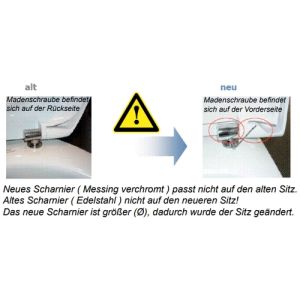 Ideal Standard Softmood J4766BJ set van 2 scharnieren chroom (tot 31/08/2012)