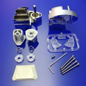 Provex Vario 1230SA28F+ scharnierset zilver/chroom