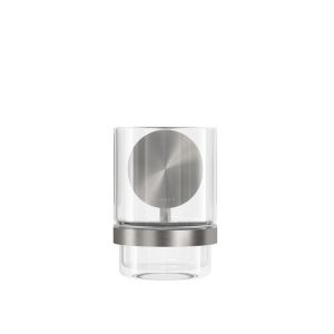 Geesa Opal Brushed Stainless Steel 917202-05 glashouder met glas RVS geborsteld