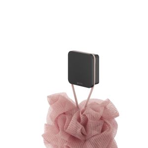 Geesa Topaz Black 917945-06-A handdoekhaak groot zwart