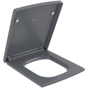 Villeroy en Boch Memento 2.0 8M24S1I4 toiletzitting met deksel Graphite