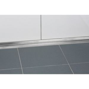 Blanke Aqua Deko 622284040125 afsluitprofiel voor boven goot 1250x40mm RVS verchroomd