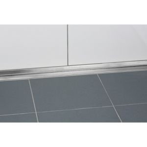 Blanke Aqua Deko 622285640125 afsluitprofiel voor boven goot 1250x40mm mat zwart
