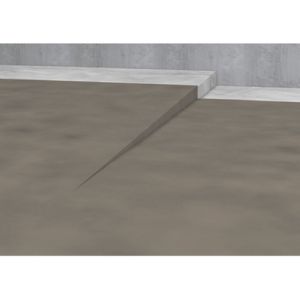 Blanke Aqua Keil 7542856110L afschotprofiel douchevloer 980x11x24 links mat zwart