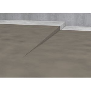 Blanke Aqua Keil 8442856125L afschotprofiel douchevloer 2000x12,5x40 links mat zwart