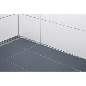 Blanke Aqua Keil Wand 8452840080R afsluitprofiel 980x8x24mm rechts RVS verchroomd