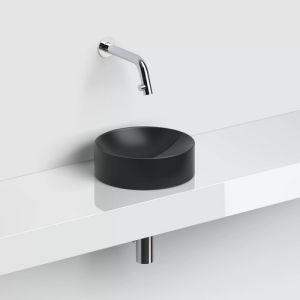 Clou Vale CL0330164 fontein 22cm zonder kranenbank mat zwart keramiek