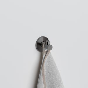 Clou Kaldur CL/09.05063.84 enkele haak gunmetal geborsteld PVD