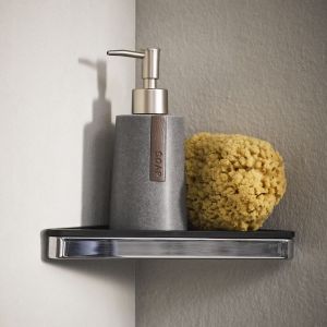 Geesa Frame 918803-02-06 hoekplanchet chroom/ zwart