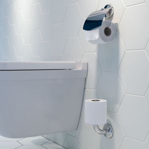 Geesa Hotel 915308-02 toiletrolhouder met klep chroom