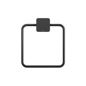 Geesa Topaz Black 917904-06-A handdoekring zwart