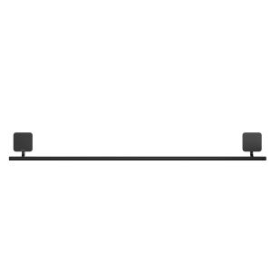 Geesa Topaz Black 917907-06-60-A handdoekrek 60cm zwart