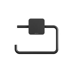 Geesa Topaz Black 917909-06-A toiletrolhouder zonder klep zwart