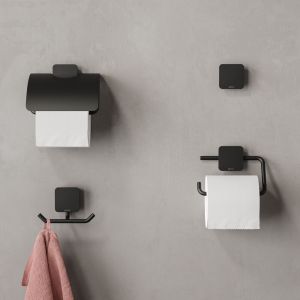 Geesa Topaz Black 917945-06-A handdoekhaak groot zwart