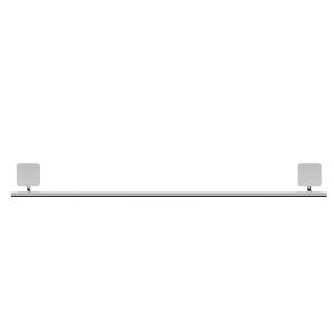 Geesa Topaz Chrome 917907-02-60-A handdoekrek 60cm chroom