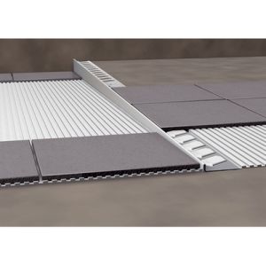Blanke Aqua Keil 7542856100R afschotprofiel douchevloer 980x10x24 rechts mat zwart