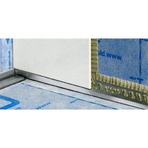 Blanke Aqua Keil Wand 840280B080R afsluitprofiel 2000x8x40mm rechts RVS geborsteld