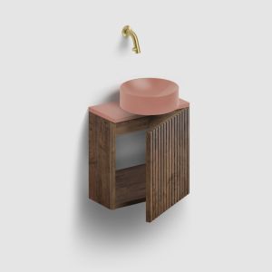 Clou Verti CL07106603640 bovenblad, t.b.v. fonteinonderkast, mat roze