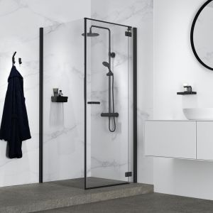 Geesa Frame 918415-06 handdoekhaak dubbel zwart