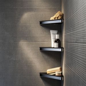 Geesa Frame 918803-02-06 hoekplanchet chroom/ zwart