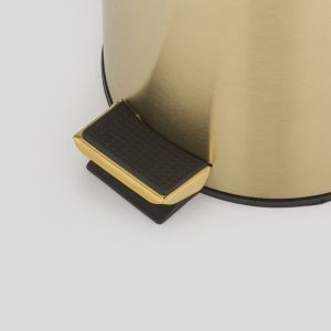 Geesa Hotel 91634-07 pedaalemmer 3 liter vrijstaand goud geborsteld