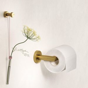 Geesa Nemox Brushed Gold 916509-07 toiletrolhouder goud geborsteld
