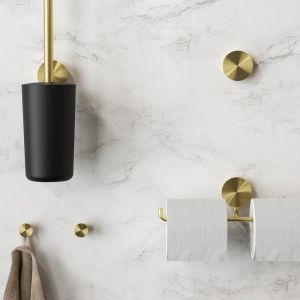 Geesa Opal Brushed Gold 917211-07 toiletborstel met houder goud geborsteld