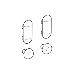 Geberit 598048000 set buffers voor toiletzitting rond en ovaal