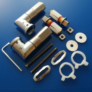 Geberit 598145000 set van 2 scharnieren voor toiletzitting chroom