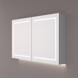 Hipp Design SPK 62140 luxe spiegelkast met LED baan rondom en indirecte LED verlichting onder 140x70x14cm