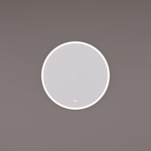 Hipp Design SPV 13005 WH KW spiegel rond in MAT WIT met directe LED baan rondom 60x3cm
