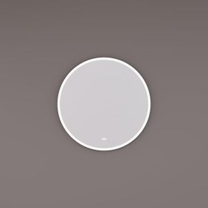 Hipp Design SPV 13010 BL KW spiegel in mat zwart ø80cm met directe LED baan rondom en spiegelverwarming