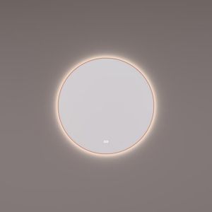 Hipp Design SPV 13515 KW KOP spiegel rond in koper PVD met indirecte LED verlichting rondom 100x3cm
