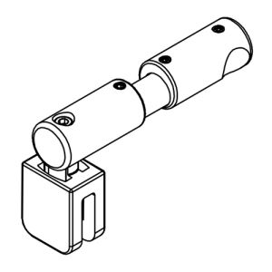 HSK E100322-15-68 kruis stabilisatiesteun 1500mm mat zwart