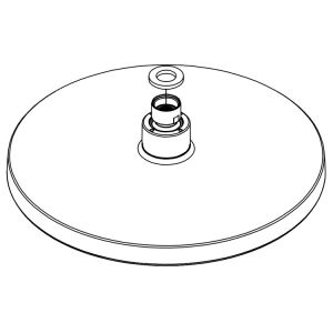 HSK Shower & Co! E98521-41-280 hoofddouche rond 250x18mm gunmetal