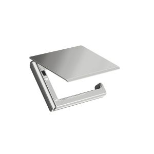 Inda Claire A71260CR toiletrolhouder met scharnierend deksel chroom