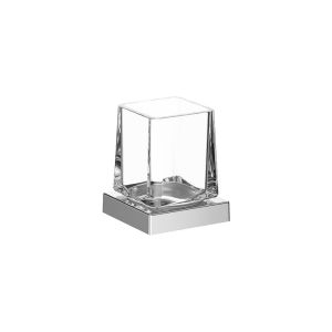 Inda Divo A15100GB03 bekerhouder helder glas geborsteld goud
