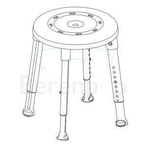 Etac Easy 81901020 douchekruk ijsblauw