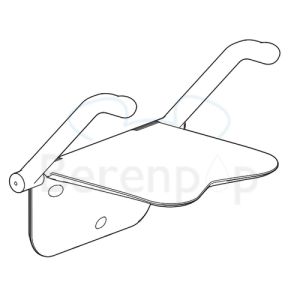 Etac Relax 81708010 douchezitting met armsteunen Volcano grijs