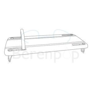 Etac Rufus Plus 81202002 badplank 73cm met handgreep wit