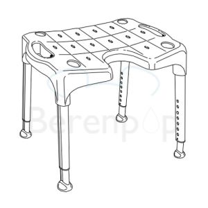 Etac Swift 81701510 douchekruk ijsblauw