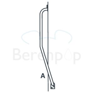 Handicare (Linido) LI2611011102 trapspilbeugel 510x510mm staal gecoat wit
