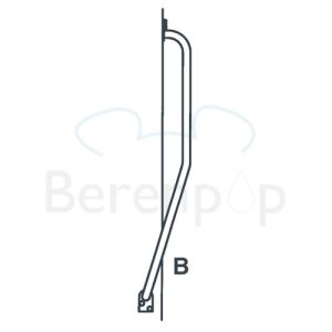Handicare (Linido) LI2611012200 trapspilbeugel 510x510mm RVS gepolijst