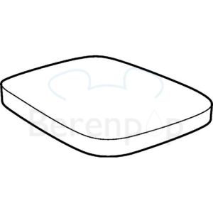 Keramag Renova Nr. 1 Plan 572110 toiletzitting met deksel wit *niet meer leverbaar*