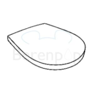 Keramag Visit 571150 toiletzitting met deksel wit