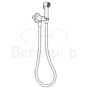 Raminex toiletdouches Tuka Tuka AC 675 51 toiletdouche met slang en stopkraan chroom