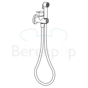 Raminex toiletdouches Tuka Tuka AC 676 51 toiletdouche met slang en mengkraan chroom