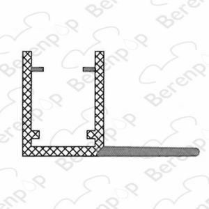 Riho 565160011 afwaterstrip, 100cm, 6mm