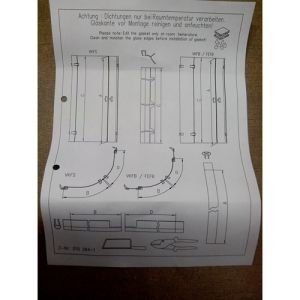 Sphinx Facette S8L41866 ( 2537265 ) compleet strippenset voor vijfhoek douche