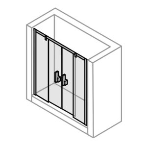 Huppe Vista pure, 066323 magneetstrippen, set